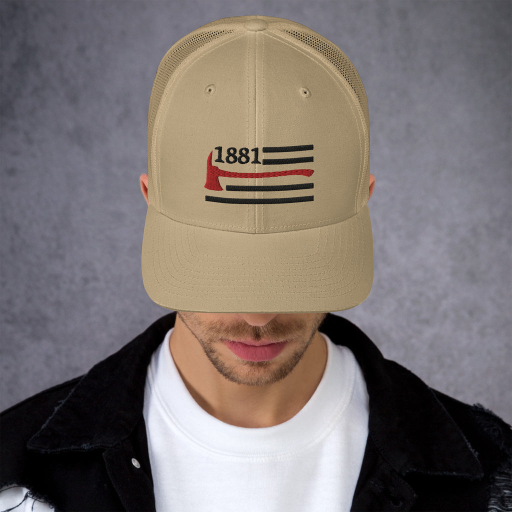 1881 Flag Trucker Cap (Black Logo) – TFD Pride