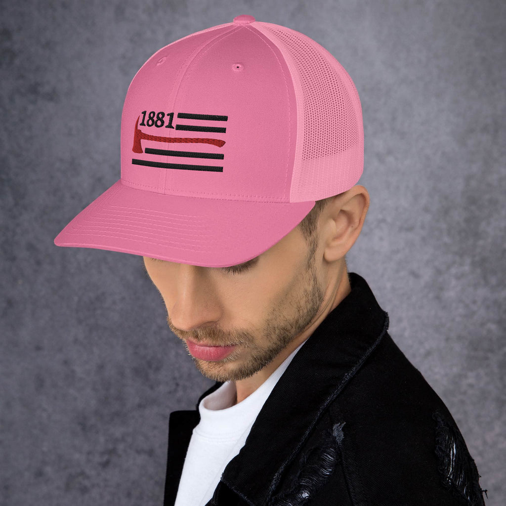 1881 Flag Trucker Cap (Black Logo) – TFD Pride