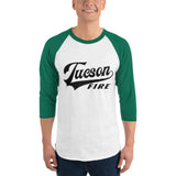 Tucson Fire 3/4 sleeve raglan shirt