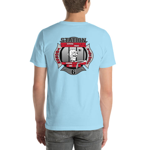 Station 6 front and backUnisex t-shirt